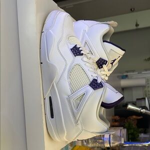 Metallic Purple Jordan 4s 11.5